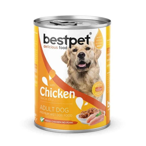 Bestpet Tavuklu 400 gr Yetişkin Konserve Köpek Maması ürün görseli 1