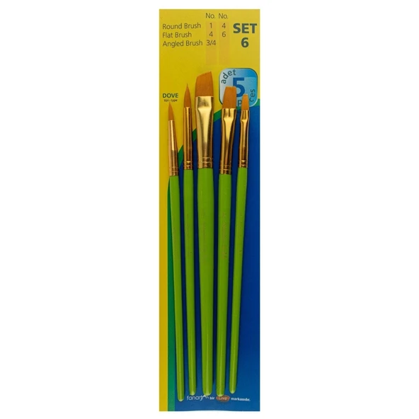 Fanart Academy 500 Dove 5'li Fırça Seti Set 6 / 7500.S6 ürün görseli 1