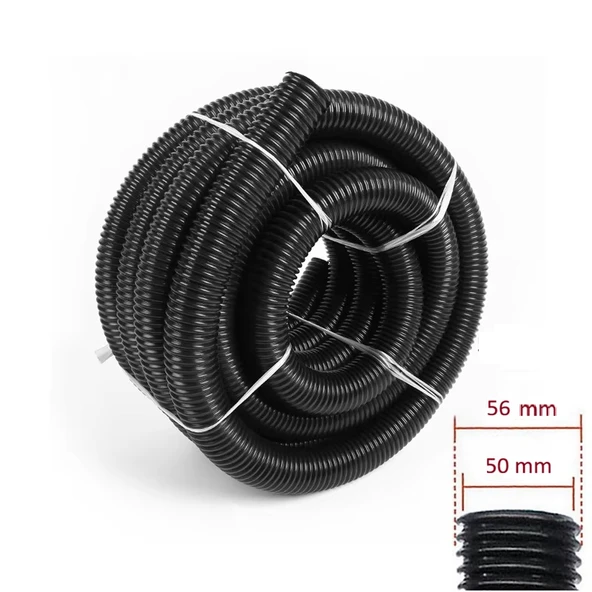 srfn ticaret srfn ticaret 50 mm Çaplı Ev-Ofis-Endüstriyel ve Ticari Süpürgeler Için Siyah Renk Hortum - (10 Metre) ürün görseli 1