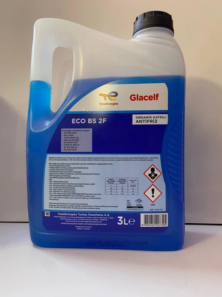 TOTAL ECO BS 2F (MAVİ) ANTİFİRİZ 3L - Resim 2