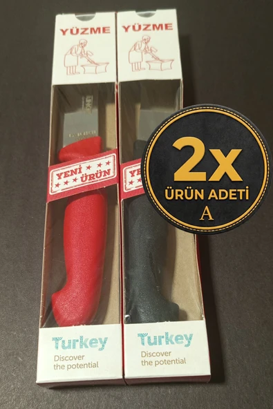 ATASAN 2'li Yüzme Bıçağı Seti Dövme Paslanmaz Çelik El Yapımı Yatağan Üretim ürün görseli 1