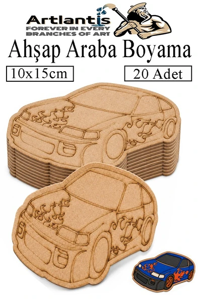 Ahşap Boyama Araçlar 20 Adet 10x15cm Taşıtlar Boyama Figürü Etkinlik Çoçuk Gelişim Motor Beceri Kreş Anasınıfı ürün görseli 1