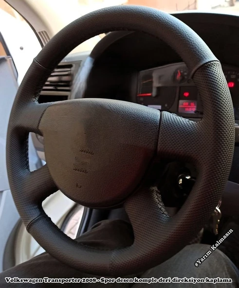 Volkswagen Transporter T5 Araca Özel Dikmeli Direksiyon Kılıfı ürün görseli 1
