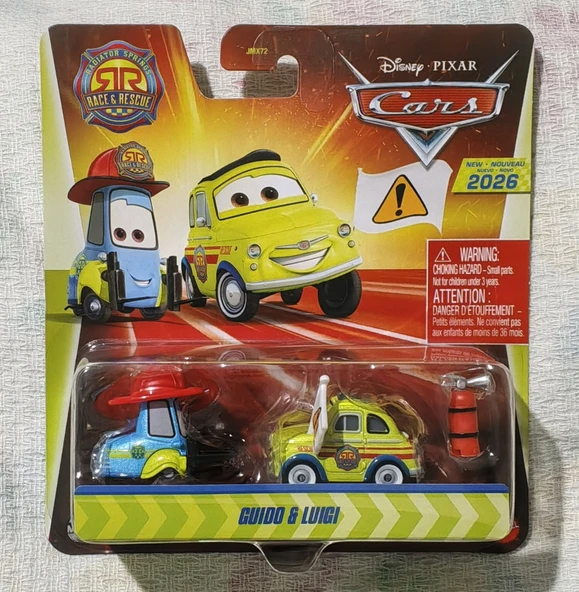Dısney Pıxar Cars Race Rescue Luıgı Guıdo 2026 Nadir Koleksiyonluk Yangın Söndürücü Detaylı ürün görseli 1