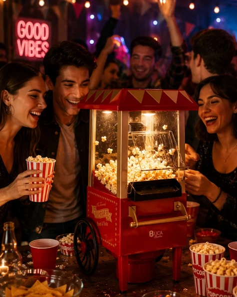 Yağsız Popcorn Makinesi Hızlı Sıcak Hava Mısır Patlatıcı Ev Tipi Kullanım ürün görseli 1