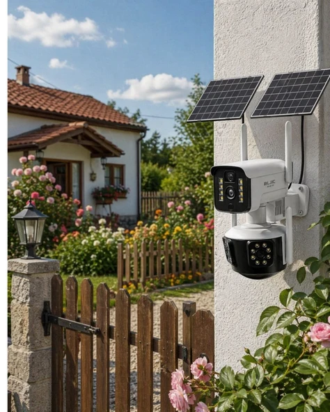 Güneş Enerjili Arsa Kamerası 4g Sım Kartlı Gece Görüşlü Solar Kamera 2 Yıl Garantili ürün görseli 1