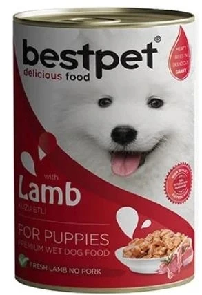Bestpet Jöle İçinde Parça Kuzu Etli Konserve Yavru Köpek Maması 400 gr ürün görseli 1