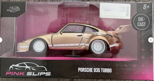 Jada Pink Slips Porsche 935 Turbo Gold 1:32 Dikkat uzunluk 15cm ürün görseli 1