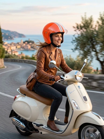 Motosiklet Yarım Kask 8 renk seçeneğiyle ürün görseli 1