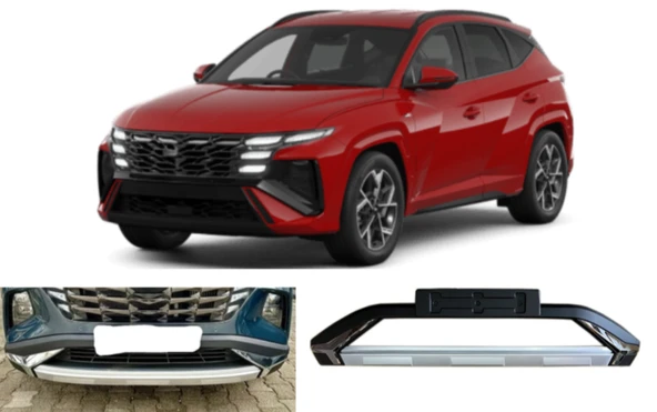 Hyundai Tucson 2021-2024 Arası Uyumlu Ön Koruma Difüzör ürün görseli 1