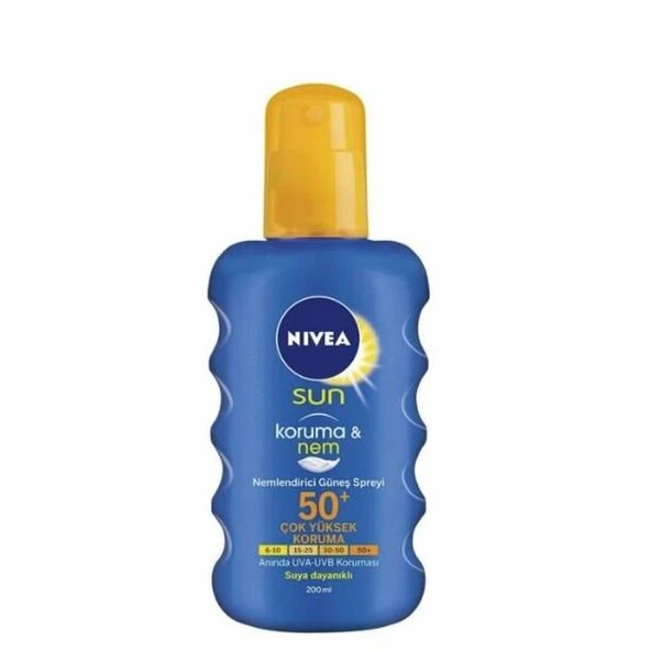 Nivea Sun Koruma  Nem Nemlendirici Güneş Spreyi SPF50+ 200 ml ürün görseli 1