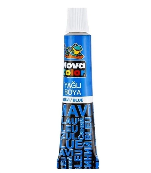 Nova Color Yağlı Boya Tüp Mavi - 4 adet ürün görseli 1