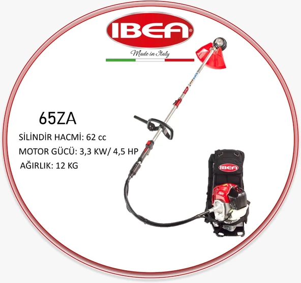 İBEA 65ZA Motorlu Sırt Tırpanı ürün görseli 1