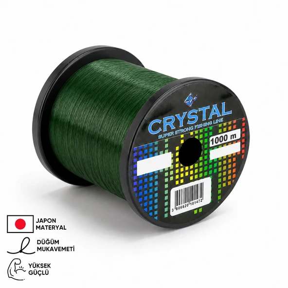1000 MT Bobin Misina - Crystal - Yeşil - Ekstra Güçlü - 0,40 MM ürün görseli 1