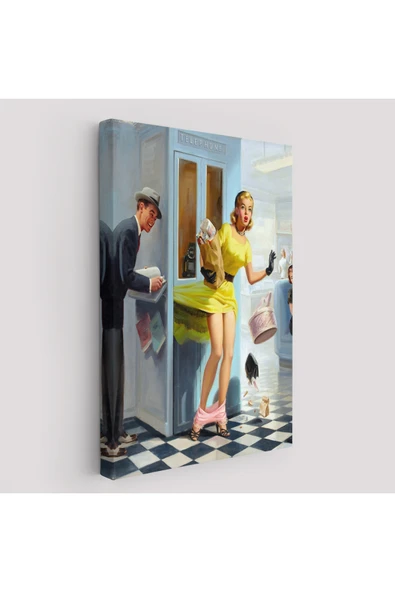 Trezon Pin Up Girl Duvar Tablo-6458 ürün görseli 1