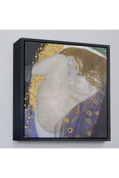 Trezon Ahşap Çerçeveli Gustav Klimt'İn Danae Tablosu-8318 ürün görseli 1