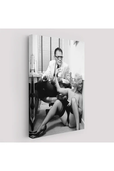 Trezon Marilyn Monroe ile Arthur Miller Duvar Tablosu-6063 ürün görseli 1