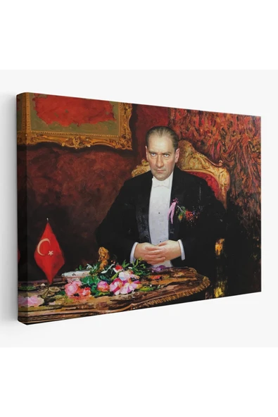 Trezon Keskin Bakışlı Atatürk Tablosu-6553 ürün görseli 1