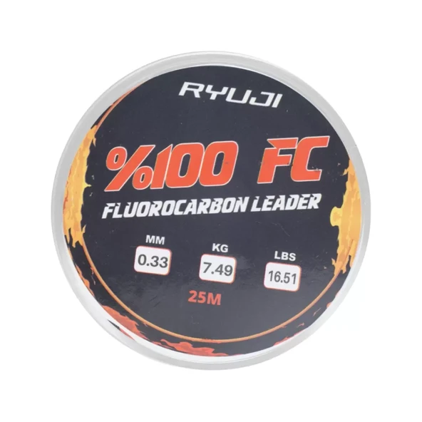 Fluorocarbon Lider Misina - Ryuji Leader - 25 mt - 0,33mm ürün görseli 1