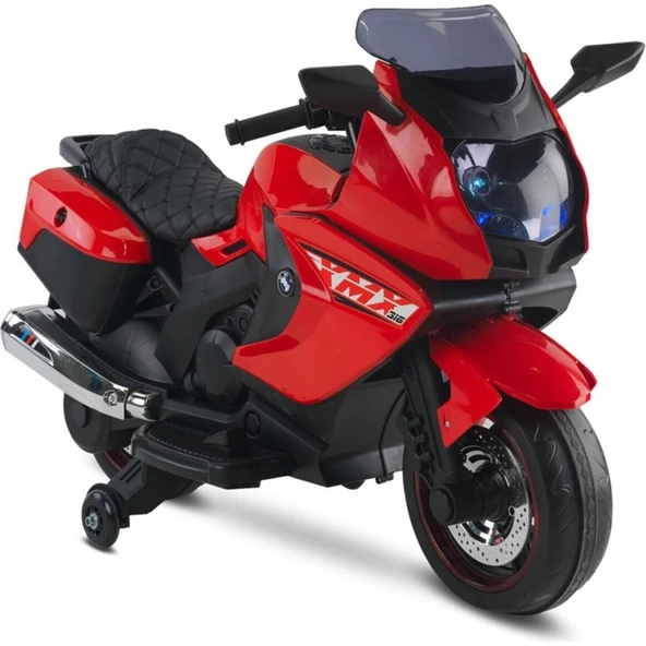 Babyhope Akülü Motor 438 12V Kırmızı Motosiklet 25 kg Kapasite ile 2-4 Yaş Arası Kullanım ürün görseli 1