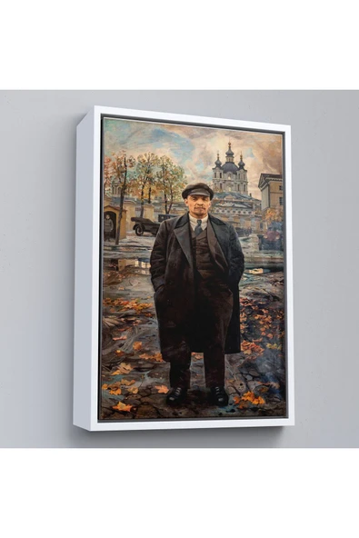 Trezon Ahşap Çerçeveli Sovyet Lideri Vladimir Tablo-7973 ürün görseli 1