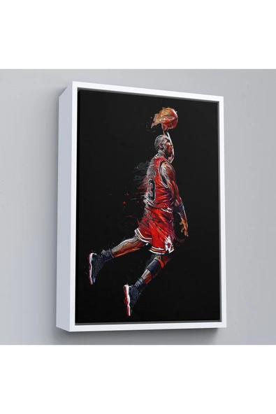 Trezon Ahşap Çerçeveli Michael Jordan Tablo-7766 - Resim 4