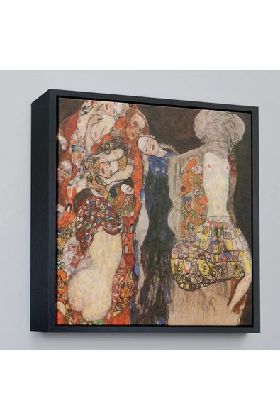 Trezon Ahşap Çerçeveli Gustav Klimt - Die Braut Unvollende Tablosu-8339 ürün görseli 1