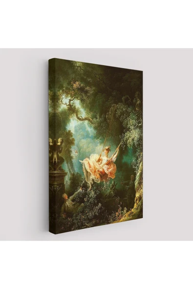 Trezon Jean-Honore Fragonard Salıncağın Mutlu Kazaları Tablosu-6253 ürün görseli 1
