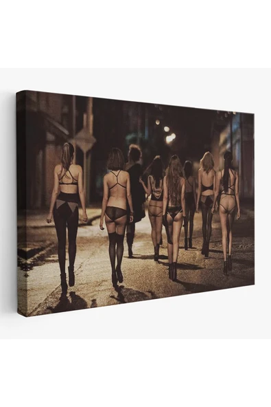 Trezon Sokak Kadınları Tablosu - Street Woman-6554 ürün görseli 1