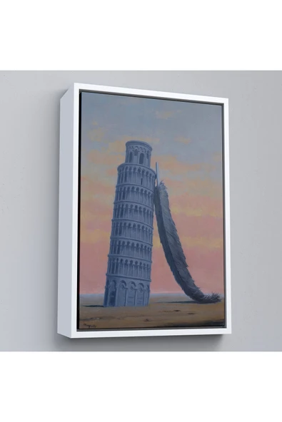 Trezon Ahşap Çerçeveli Rene Magritte - Yolculuk Hatırası Tablo-7409 ürün görseli 1