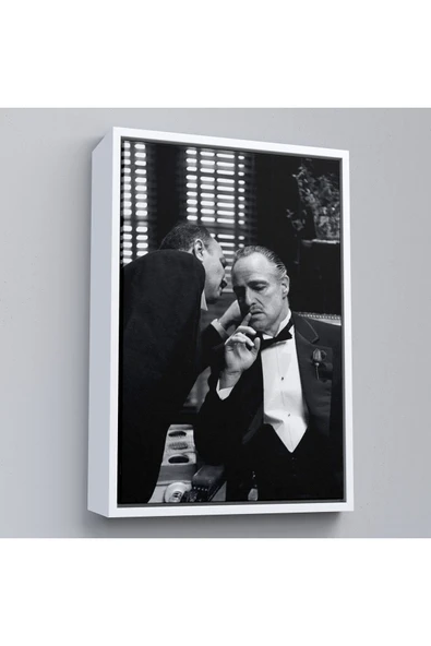 Trezon Ahşap Çerçeveli Godfather Mafya Film Tablo-7807 ürün görseli 1