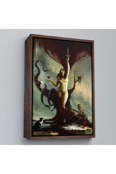 Trezon Ahşap Çerçeveli Lilith By Andrei Posea Tablo-7754 - Resim 2