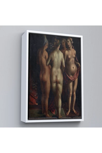 Trezon Ahşap Çerçeveli Albrecht Dürer - Venüs Ve Üç Güzeller - Venus And The Three Graces-7471 ürün görseli 1