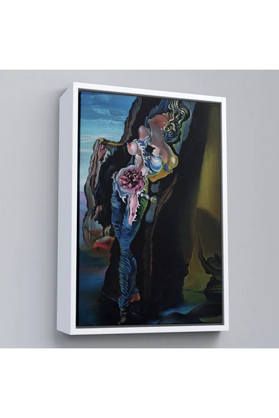 Trezon Ahşap Çerçeveli Salvador Dali - Gradiva Tablo-7395 ürün görseli 1