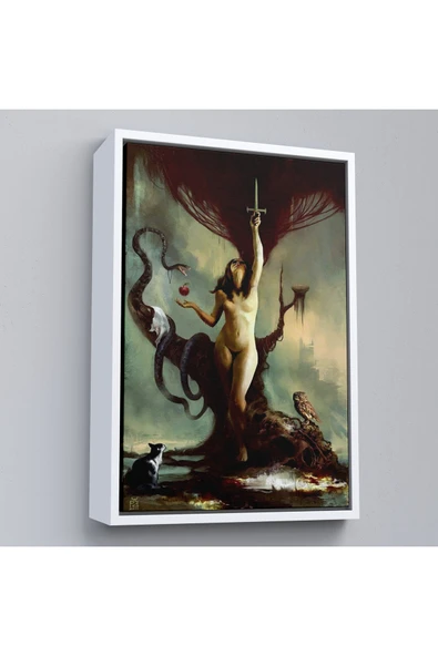 Trezon Ahşap Çerçeveli Lilith By Andrei Posea Tablo-7754 - Resim 4