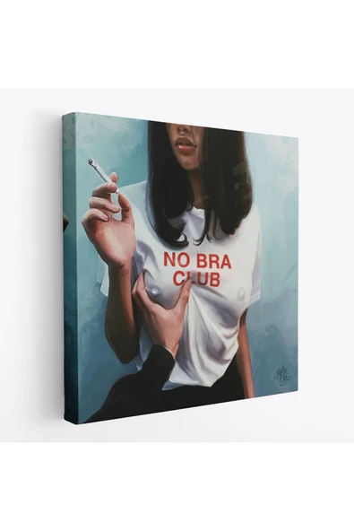 Trezon No Bra Club, Sütyensizler Külübü Kanvas Tablo-5102 ürün görseli 1