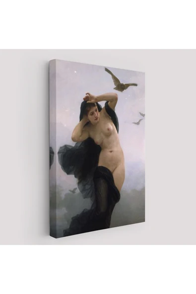 Trezon William-Adolphe Bouguereau The Night Duvar Tablosu-6066 ürün görseli 1