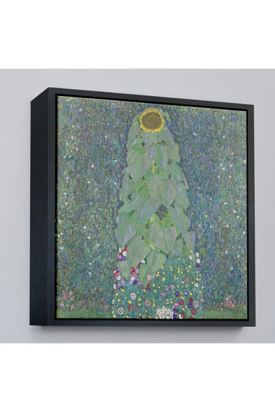 Trezon Ahşap Çerçeveli Gustav Klimt Ayçiçekleri Tablo-8356 ürün görseli 1