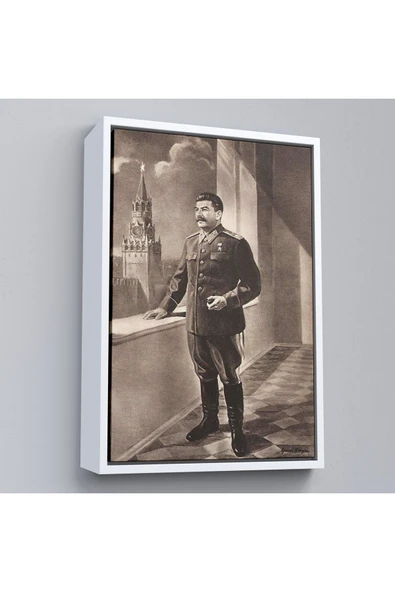 Trezon Ahşap Çerçeveli Joseph Stalin Rusya Ve Sovyetler Birliği Sscb Tablo-7715 ürün görseli 1