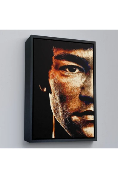 Trezon Ahşap Çerçeveli Bruce Lee Tablosu-7812 ürün görseli 1