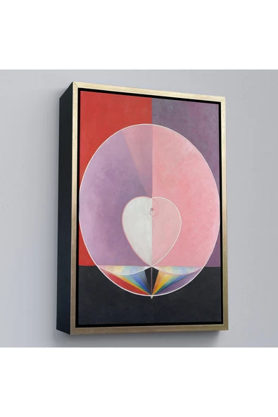 Trezon Ahşap Çerçeveli Hilma Af Klint - Güvercinler Tablosu - Doves-7284 ürün görseli 1