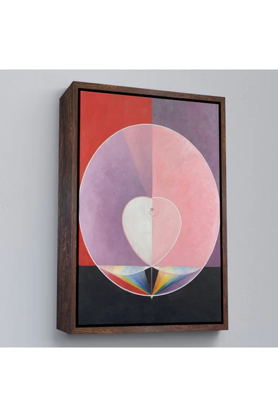Trezon Ahşap Çerçeveli Hilma Af Klint - Güvercinler Tablosu - Doves-7284 ürün görseli 1
