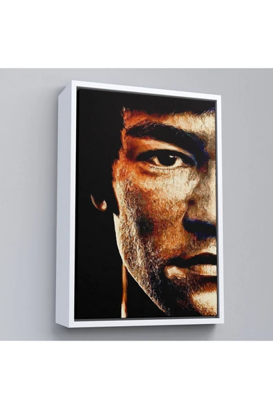 Trezon Ahşap Çerçeveli Bruce Lee Tablosu-7812 ürün görseli 1