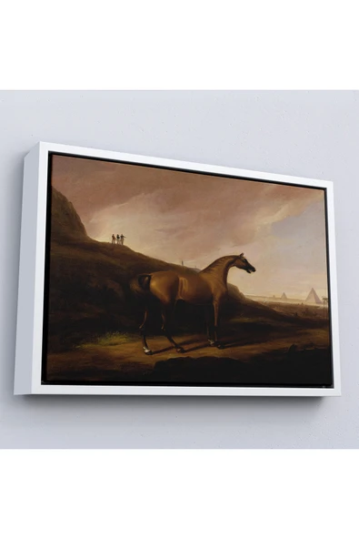 Trezon Ahşap Çerçeveli Alvan Fisher - Napolyon'Un Atı Tablo - Napoleon’S Horse-7100 ürün görseli 1
