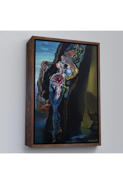 Trezon Ahşap Çerçeveli Salvador Dali - Gradiva Tablo-7395 ürün görseli 1