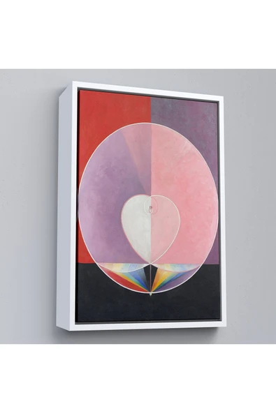 Trezon Ahşap Çerçeveli Hilma Af Klint - Güvercinler Tablosu - Doves-7284 ürün görseli 1