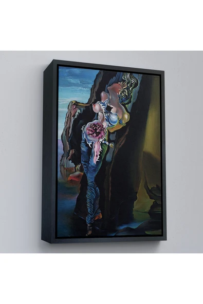 Trezon Ahşap Çerçeveli Salvador Dali - Gradiva Tablo-7395 ürün görseli 1
