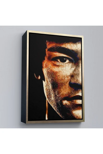Trezon Ahşap Çerçeveli Bruce Lee Tablosu-7812 ürün görseli 1