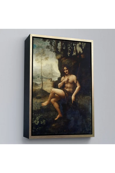 Trezon Ahşap Çerçeveli LeoTTÇ.KNVdo Da Vinci - Francesco Melzi - Bacchus Tablo-7351 ürün görseli 1