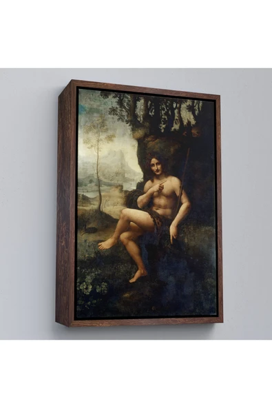 Trezon Ahşap Çerçeveli LeoTTÇ.KNVdo Da Vinci - Francesco Melzi - Bacchus Tablo-7351 ürün görseli 1